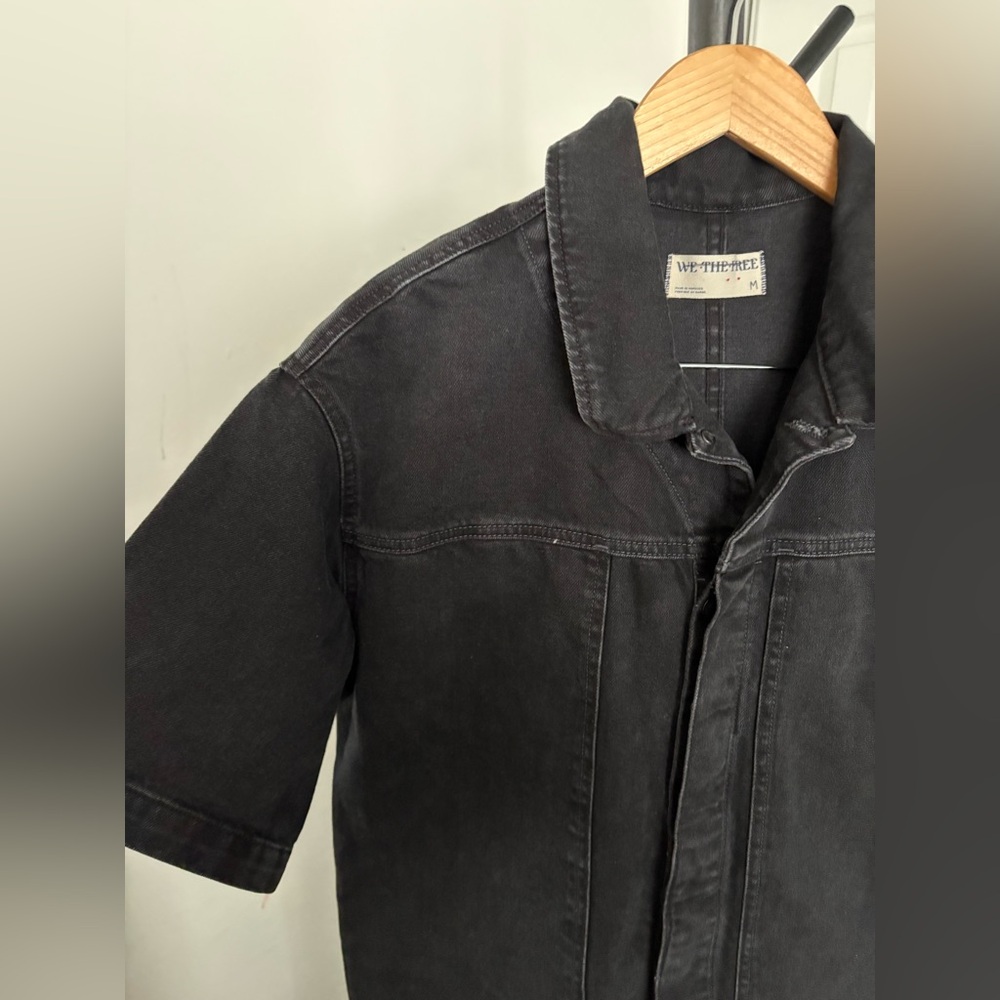 NWT FREE PEOPLE WE THE FREE Golden Days Denim Jumpsuit | Empire State MSRP $148 - Picture 7 of 8